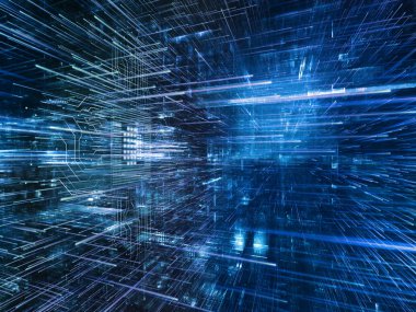 Dijital dünya ışıkları