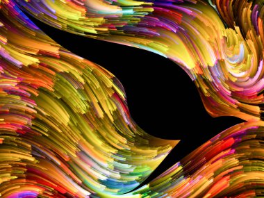 Kuş ve renk arka plan