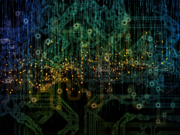 Procesamiento de flujo de datos — Foto de Stock