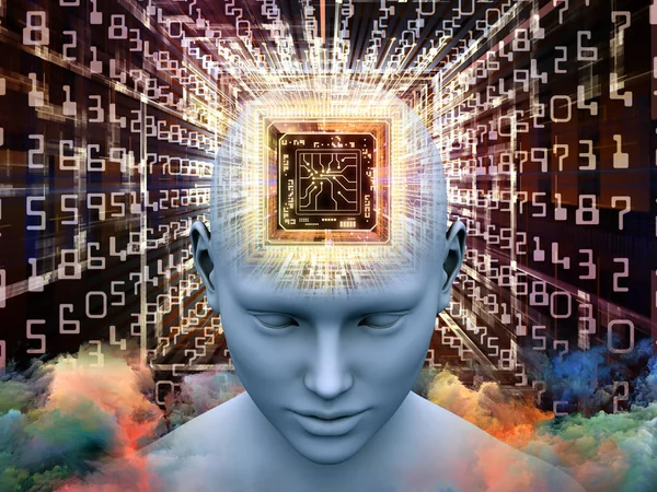 Virtualization of Thought concept — Stock Photo, Image