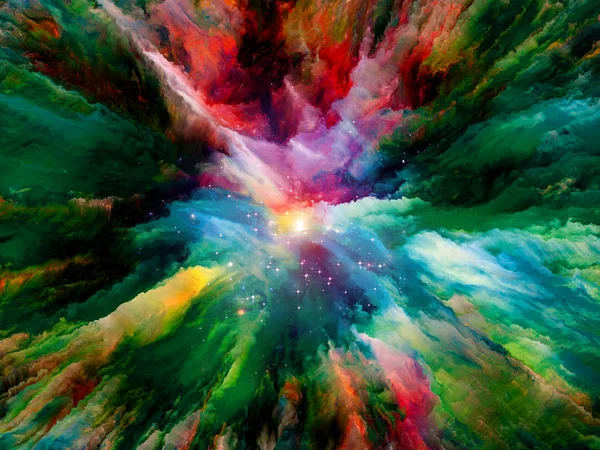 Synergien surrealer Farbe — Stockfoto