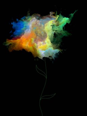 Fraktal Blooms arka plan