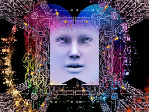 Sinergie di intelligenza artificiale super umana — Foto Stock