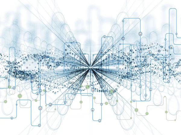 Vision av dataöverföringar — Stockfoto