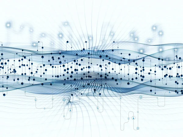 Visualization of Digital Data Transfers — Stock Photo, Image