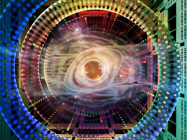 Синергия квантового пространства — стоковое фото