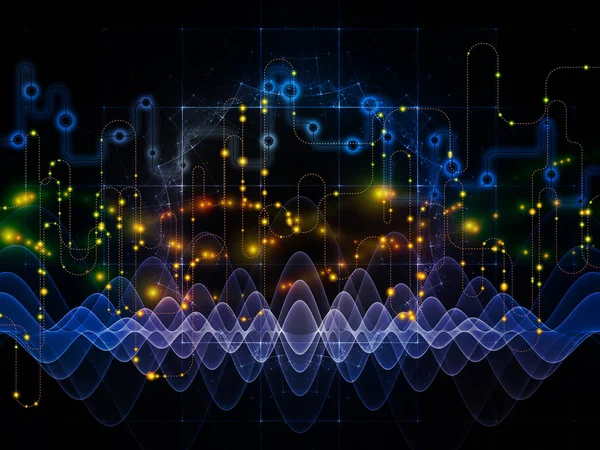 Visión de las transferencias de datos — Foto de Stock