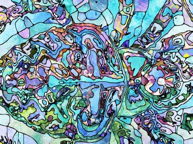 Renkli Kurşunlu cam