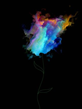 Fraktal Blooms arka plan