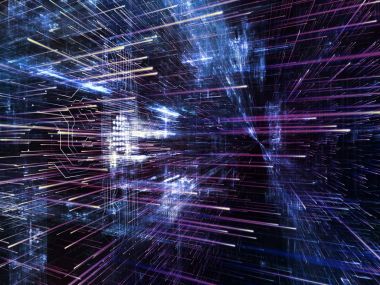 Dijital dünya ışıkları