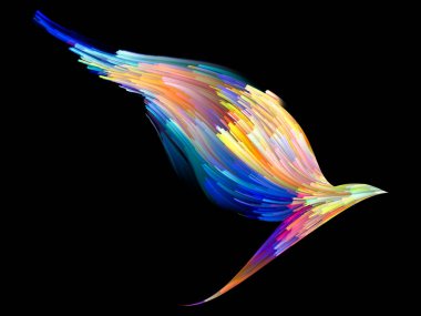 Kuş ve renk arka plan