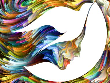 Renkli yaratıcılık arka plan