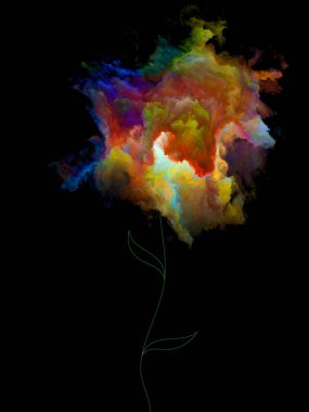 Fraktal Blooms arka plan