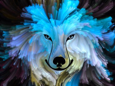 Sanallaştırma boya arka plan