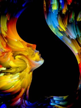 Serin boya arka plan