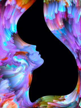 Yaprakları boya arka plan