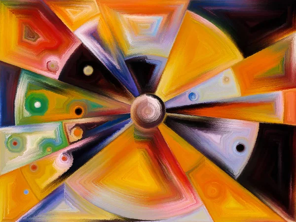 Cirkulär målat glasdesign — Stockfoto