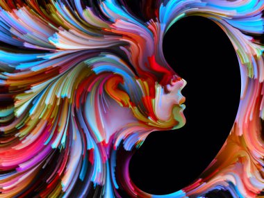 Dijital boya arka plan