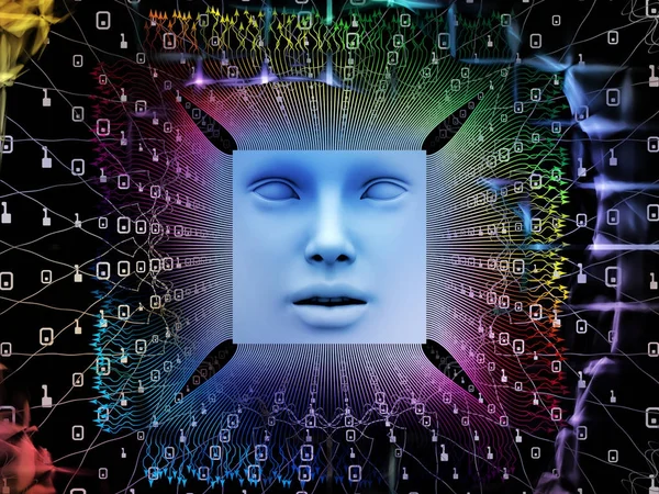 Vida interior da IA super humana — Fotografia de Stock