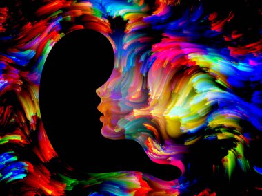 Yaprakları boya arka plan