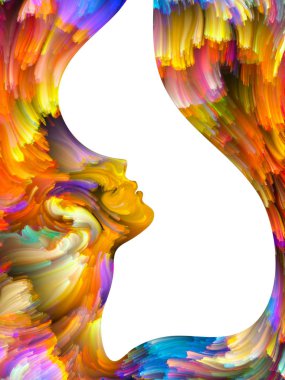 Yaprakları boya arka plan