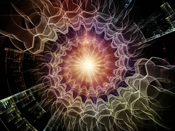 Cool radiale Fractal textuur — Stockfoto