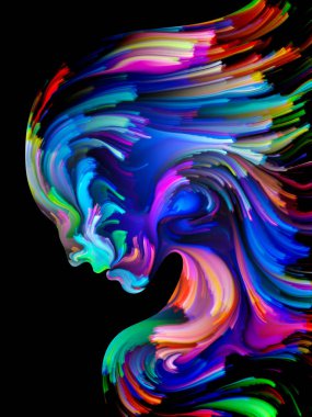 Dijital boya arka plan