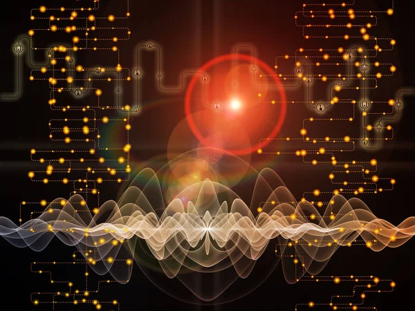 Propagación de transferencias de datos — Foto de Stock