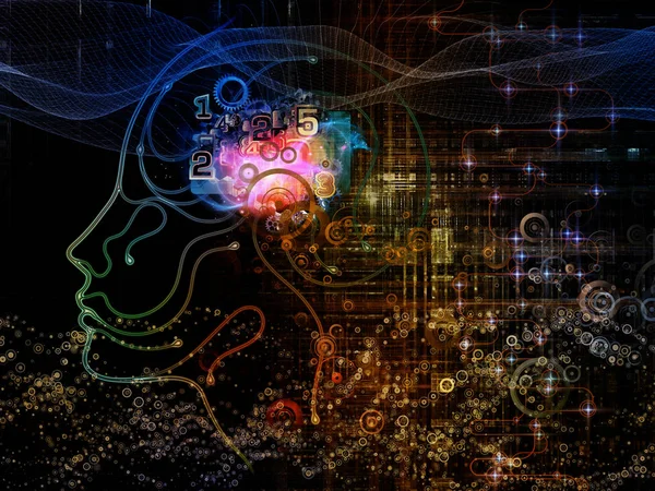 Сферы машинного сознания — стоковое фото