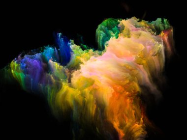 Renkli fraktal fırça