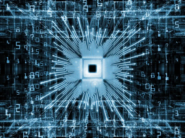 コンピューターの Cpu の伝播 — ストック写真