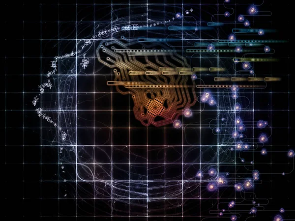 Procesamiento de la conciencia de la máquina — Foto de Stock