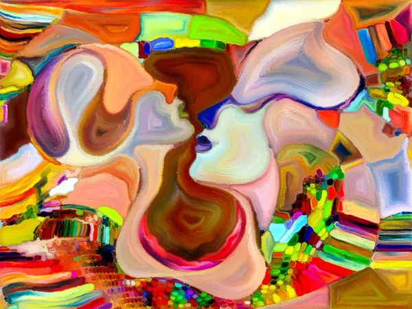 Kleur divisie abstractie — Stockfoto