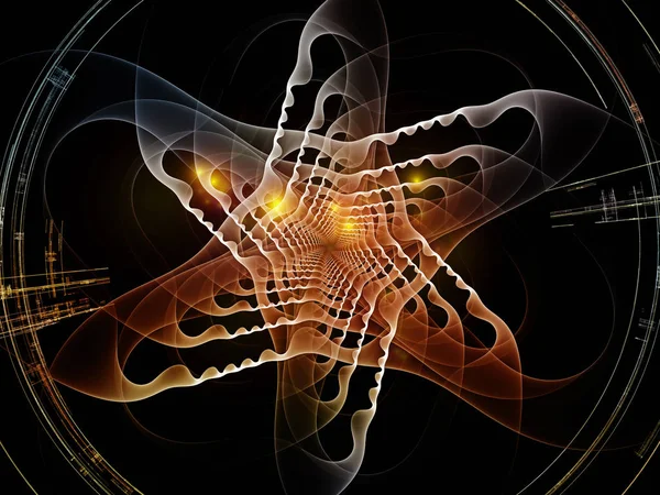 Tekstura wirtualnego promieniowe Fraktal — Zdjęcie stockowe