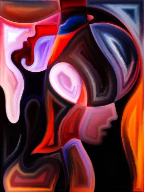 Renkli iletişim arka plan