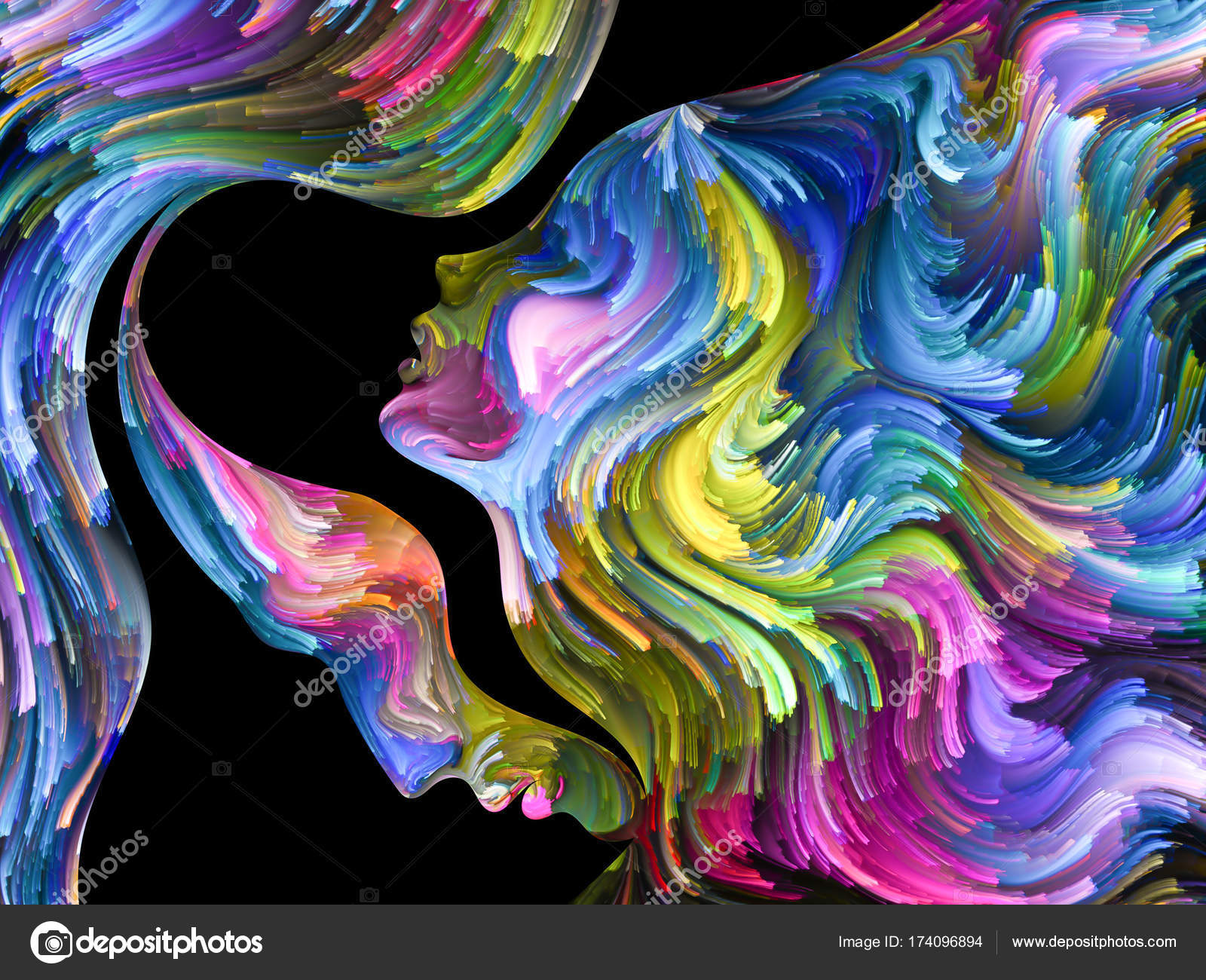 Abstract Portrait background Stock Photo by ©agsandrew 174096894