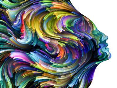 Düşünme arka planını renklendirin