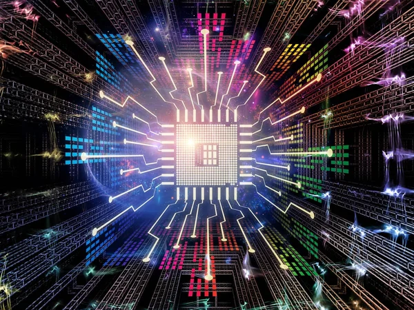Paradygmat cyfrowy procesor — Zdjęcie stockowe