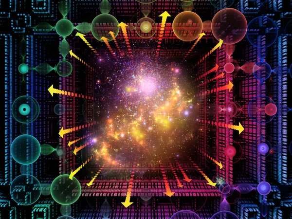 Εσωτερική ζωής του κβαντικό χώρο — Φωτογραφία Αρχείου