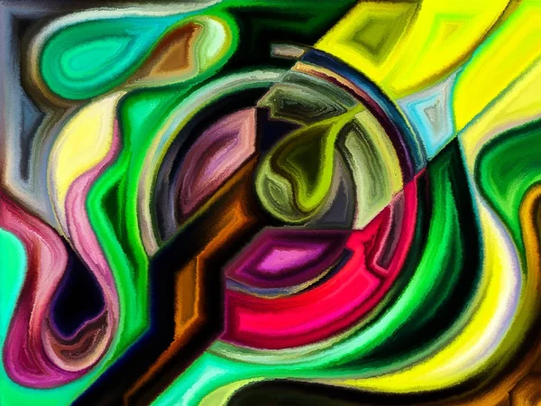 Glasmalerei abstraktes Muster — Stockfoto