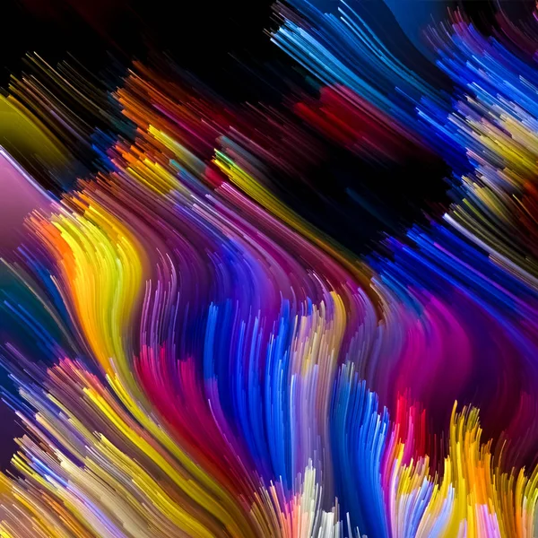 Vie virtuelle de couleur liquide — Photo