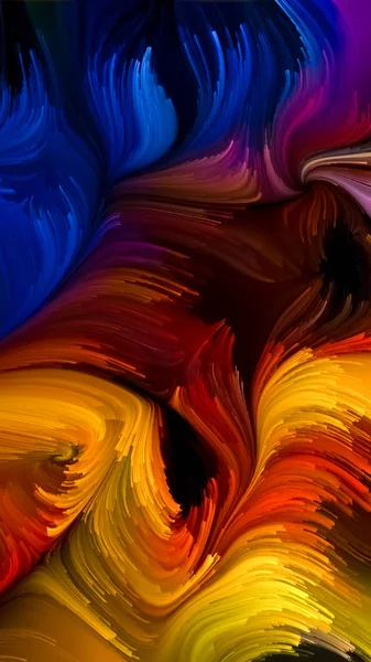 Unfolding of Liquid Color — Stock Photo, Image