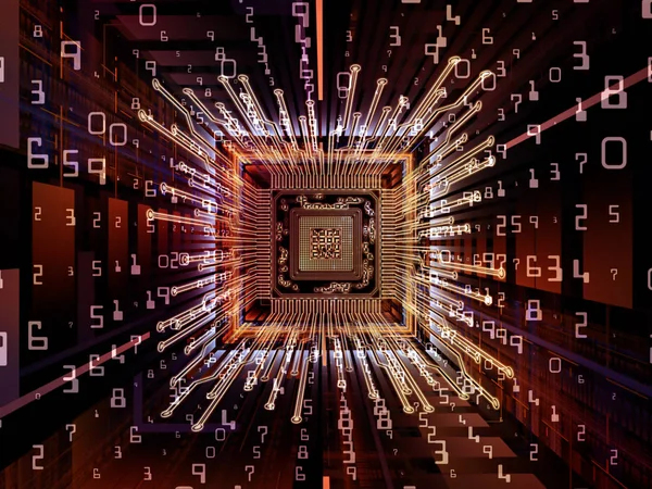 Door to Digital Processor — Stock Photo, Image