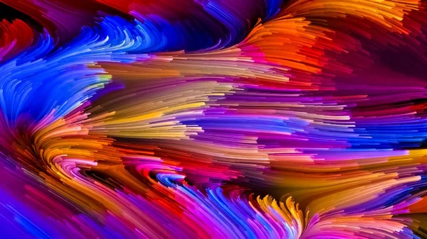 Visualisering av flytande färg — Stockfoto