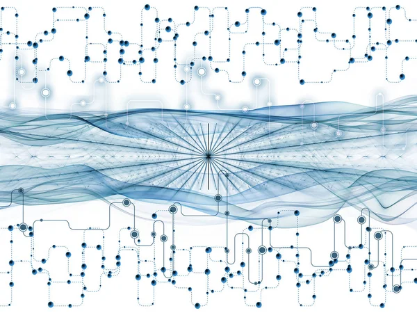 Transferencias de datos de procesamiento — Foto de Stock