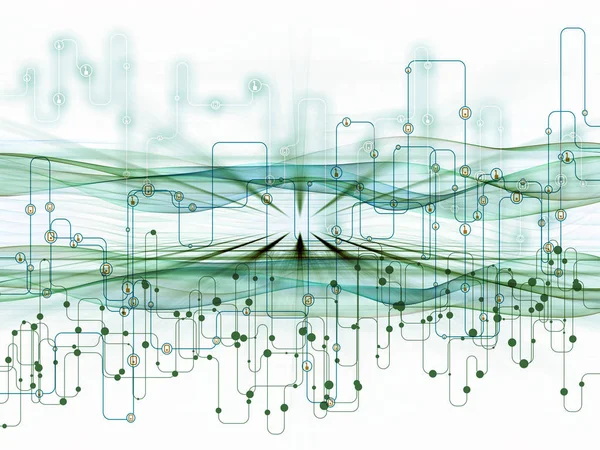 Elegancia de las transferencias de datos — Foto de Stock