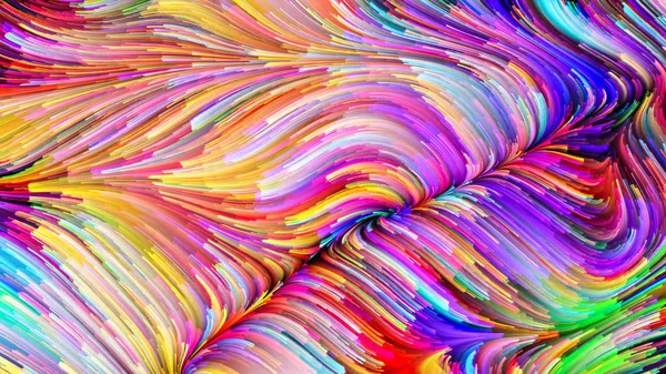 Виртуальный жидкий цвет — стоковое фото