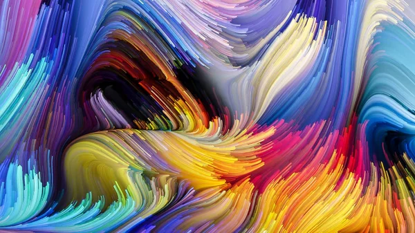 Unfolding of Liquid Color — Stock Photo, Image