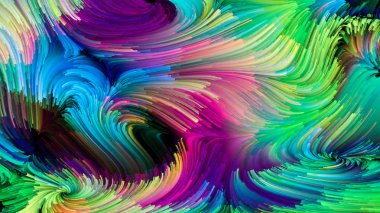 Dalgalar sıvı renk