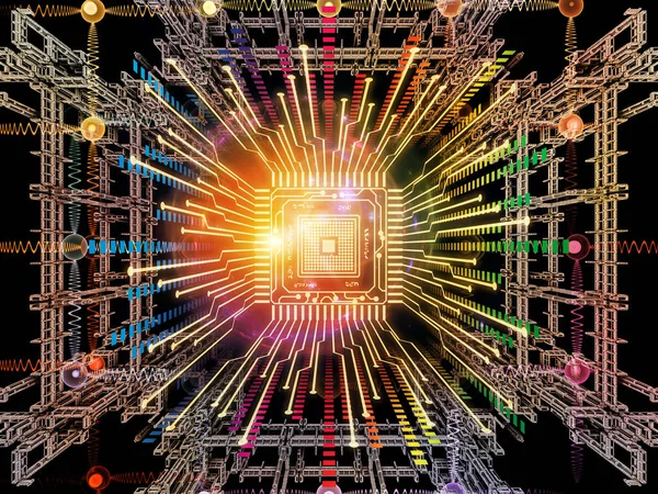 Processore digitale metaforico — Foto Stock